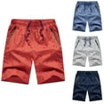 thumbnail image 3 of Lovskoo Men's Casual Comfy Shorts Athletic Plus Size Cotton Sweat Shorts Printed Summer 2024 Shorts Loose Straight Leg Shorts Sky Blue 5XL, 3 of 3