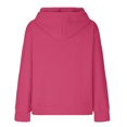 thumbnail image 7 of Jsaierl Women's Hoodies Plus Size Solid Color Hooded Sweatshirts Holiday Pullover Workout Long Sleeve Top Hoodie Fall Saving, 7 of 7