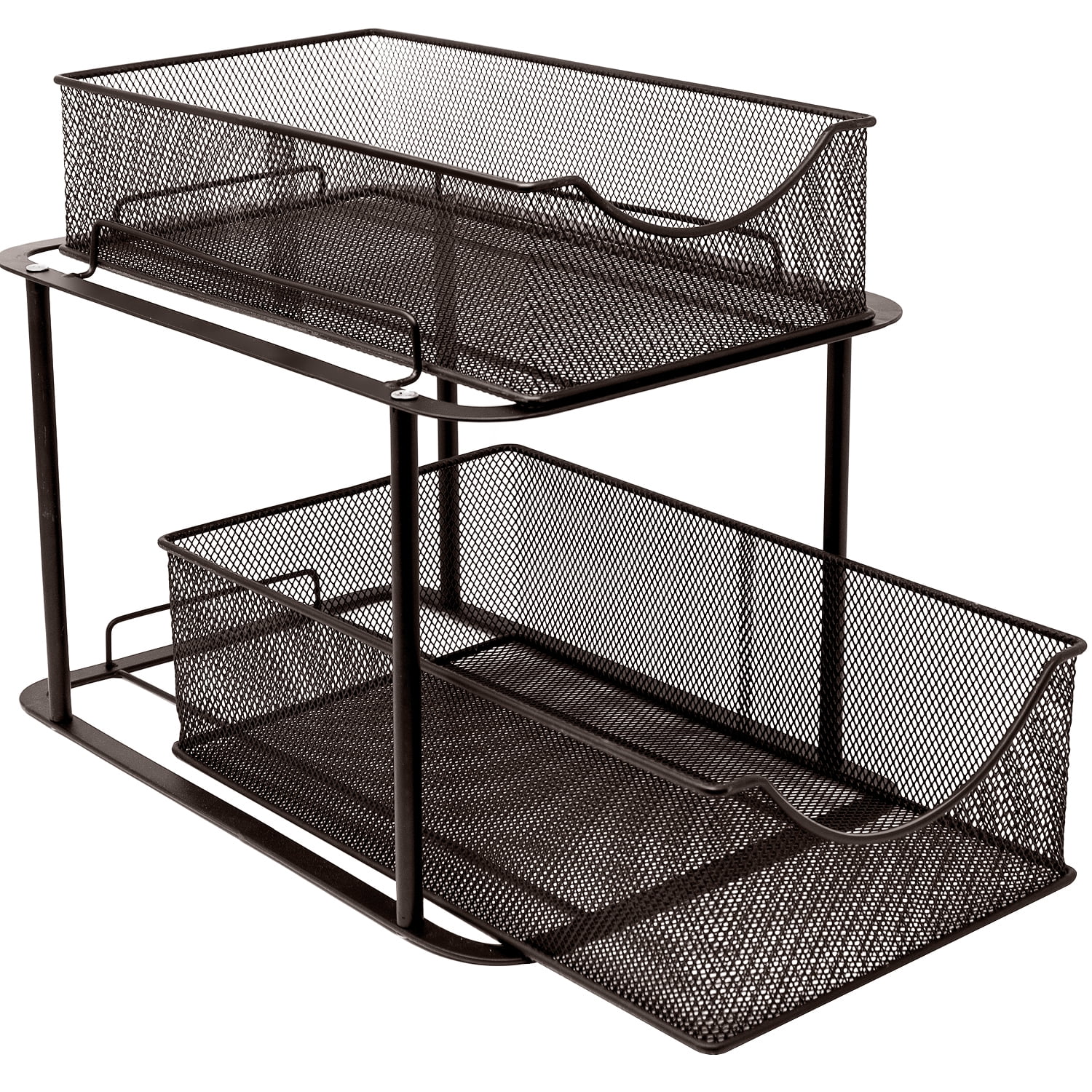 Sorbus 2-Tier Organizer Baskets with Mesh Sliding Drawers
