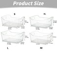 thumbnail image 3 of Storage Rack 1*Storage Box Kitchen Essentials Storage Boxes Storage Bags Large Deep Plastic Storage Boxes with Disposal Bathroom Organize Countertop Makeup Organizers Organize Shelves, 3 of 7