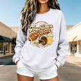 thumbnail image 4 of YVNAURA Womens Game Day Football Sweatshirt Funny Letter Graphic Print Long Sleeve Crewneck Pullover Casual Fan Tops for Touchdown Season Stadium Events, White,XXXL, 4 of 6