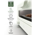 thumbnail image 6 of Willow Kitchen Mini Toaster Oven 4 Slice for Home and Kitchen Use, 1300-Watts, White, 6 of 8