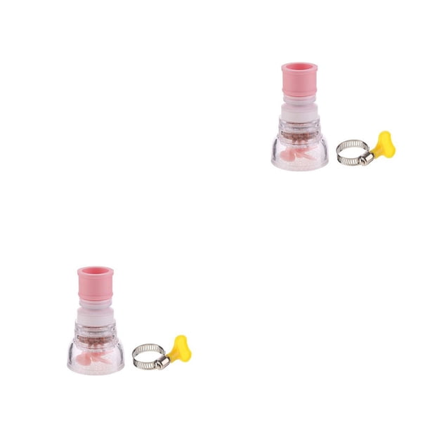 Toystoory Grifo aireador rociador 3 modos a prueba de salpicaduras grifo de agua difusor accesorio de boquilla de ahorro de agua 1 capa piedra rosa Rosa piedra de 1 capa 2piezas Toystoory CBP361634