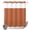 Burnt Orange, variant on No Hook Shower Curtain, Light Yellow Shower Curtains for Bathroom with See Through Top Window, Minimalist Modern Solid Color Yellow Waterproof & Washable Bath Curtain Stand Up Stall 36"x72"