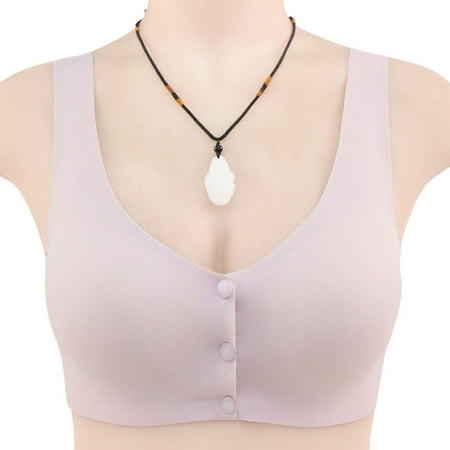 

Mishuowoti Women s Adjustable Sports Front Closure Extra-Elastic Breathable Lace Trim Bra