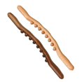 thumbnail image 2 of Hibalala New 8 Beads Gua Sha Massage Stick Carbonized Wood Back Body Meridian Scrapping Therapy Wand Muscle Relaxing Acupuncture Massager, 2 of 4
