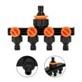 thumbnail image 2 of Garden Watering Connector Distributor Faucet 4 Way Hose Diverter With Valve, 2 of 8