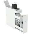 thumbnail image 1 of HOMCOM Bathroom Storage Cabinet, Narrow Toilet Paper Cabinet with Drawers, 1 of 10