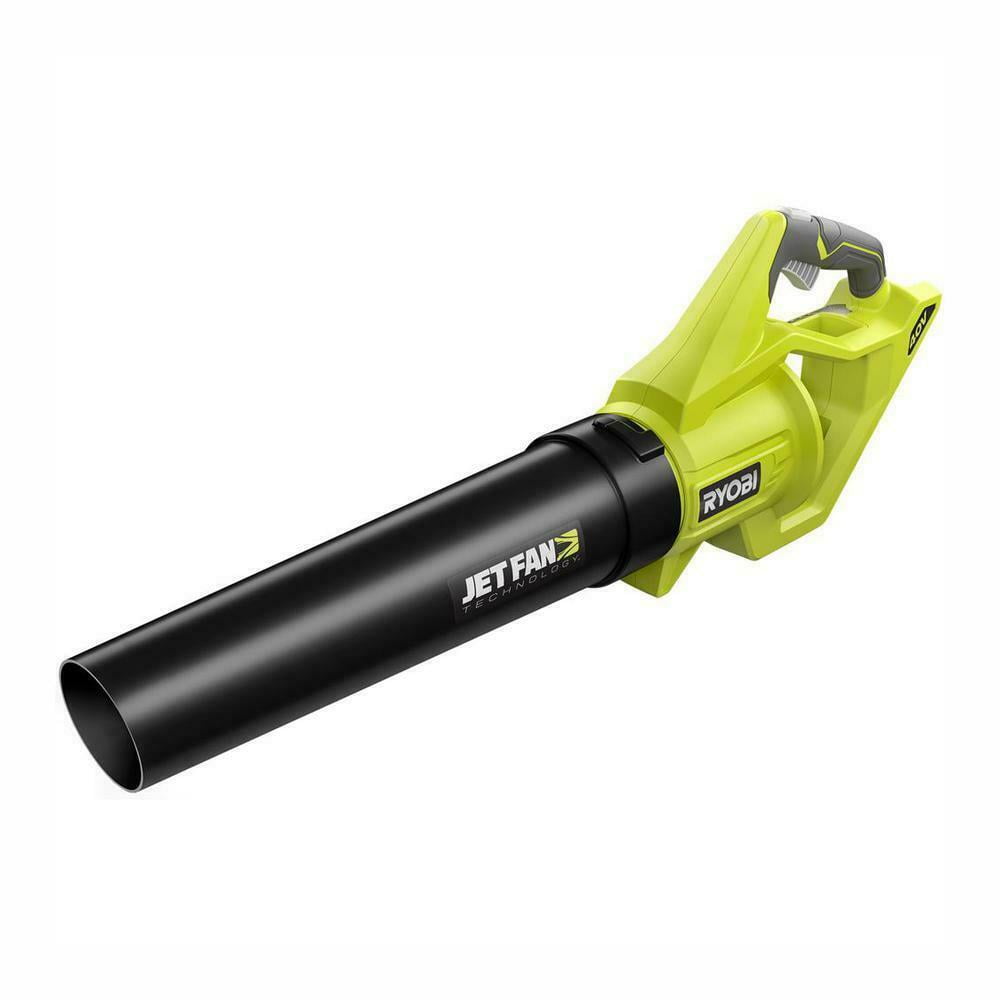 RYOBI Cordless Jet Fan Leaf Blower 110 MPH 500 CFM Variable Speed 40V