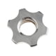 thumbnail image 4 of Tuerca para mancuernas de entrenamiento de fuerza, 2,6 cm, interior deslizante, abrazadera de tornillo para barra de pesas para el hogar Estilo A, 4 of 9