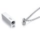 thumbnail image 4 of Collar de Cremación Hugo de Acero Inoxidable Plata, 4 of 8