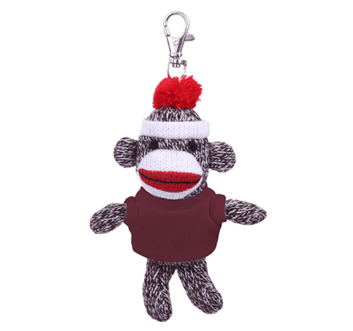 VERY HARD TO FIND MINT WITH MINT TAG Details about   TY BEANIE GREY SOCK MONKEY KEY CLIP 