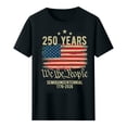 thumbnail image 4 of Mens Patriotic Shirts 1776-2026 250Th Anniversary Shirt American Flag Tops Short Sleeve Round Neck Tees 4th of July Outfits for Men, 4 of 5