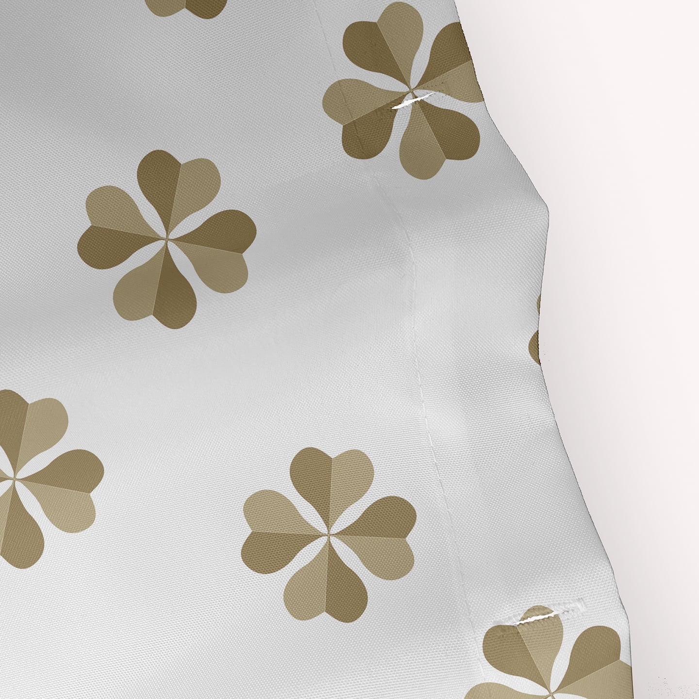 Simply Daisy 70" W x 73" L Lucky Patch Polyester Shower Curtain, Sustainable Green [1 Ct]