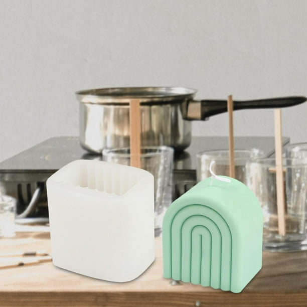 Molde de vela 3D de silicona DIY, molde de aromaterapia de fundición de resina para yeso hecho a mano, fabricación de jabón artesanal, adorno de A Macarena Molde de silicona para velas