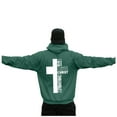 thumbnail image 3 of Hpapadks Men's Hoodies Oversized Vintage Cross Letter Print Hoodies Pullover Long Sleeve Drop Shoulder Design Hooded Sweatshirts for Men, 3 of 6