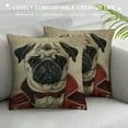 thumbnail image 3 of Renaissance Dog Throw Pillow Cover - Tache Bownparte -PiecesInch Square French, 3 of 5