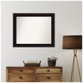 thumbnail image 5 of Amanti Art Custom Wall and Bathroom Mirror (30.75 x 37.75 in.), Portico Espresso Frame, 5 of 7
