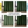 thumbnail image 3 of Half Price Drapes Eden Green Heritage Plush Velvet Room Darkening Curtains (1 Panel), 50W X 96L, 3 of 12