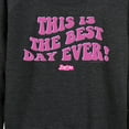 thumbnail image 3 of Barbie the Movie - Best Day Ever - Women's Lightweight French Terry Long Sleeve Shirt, 3 of 5