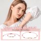 thumbnail image 3 of Pulsera Inicial Uxcell, Pulsera de Cuerda Trenzada Ajustable con Enlace de Corazón Letra H, Joyería de Encanto de Alfabeto Baño de Oro, Roja, 3 of 5