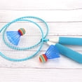 thumbnail image 3 of MLINS Assorted Color Badminton Racket Set for Kids with Balls Durable Lightweight Plastic Sports Use 4 Pcs, 3 of 8
