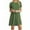 Green, variant on Azrian Womens Short Sleeve Solid Ladies Loose Mini Dress