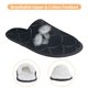 thumbnail image 3 of Fotbe Black Fish scales Pantuflas Peludas para Mujer con Estampado, Zapatillas de Peluche, Zapatos de Invierno para Casa, Uso Interior y Exterior-Medium, 3 of 8