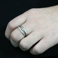 thumbnail image 4 of High polished Stainless Steel Interlocking Ring for Women Minimalist Theme No Stone Stone Color Style TK3743 Size 5, 4 of 4