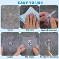 thumbnail image 6 of 20 Pcs Self Adhesive Wall Hooks No Drill Hooks for Hanging, No-Trace Sticker Frame Hangers without Nails for Mount Wall Shelf, Heavy Duty Adhesive Wall Hooks for Kitchen, Bathroom, 6 of 7