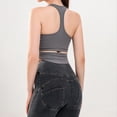 thumbnail image 3 of Sujetador deportivo para mujer, Tops cortos de entrenamiento con almohadilla en el pecho extraíble para Yoga, gimnasio, Fitness, 2 uds., 3 of 5