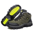 thumbnail image 3 of Zapatos de senderismo de caña alta de invierno de gran tamaño, de algodón, cálidos, para parejas, informales, para exteriores, botas de nieve de terciopelo y cuero, 3 of 6
