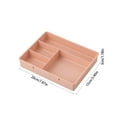 thumbnail image 3 of Desk Organizer under $5! Bzdzmqm Stackable 4 Compartment Desk Organizer, Thickened Plastic Stationery Storage Box, Small Items Categorize Tray, Clutter Free Workspace Office Supplies, 3 of 6