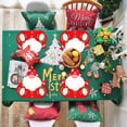 thumbnail image 2 of 6 Pcs Napperons de Noël en PVC, Napperons Imperméables pour Table à Manger, Forme de Gnome Rouge, Ensemble de Napperons pour Salle à Manger Cuisine Décoration de Table Fêtes de Noël Réunions de Famille, 2 of 7