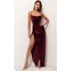 thumbnail image 5 of Vestido de mujer de primavera y verano sexy con tirantes de terciopelo sin mangas, 5 of 6