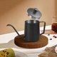 thumbnail image 5 of Kettle de cuello de cisne de peto por goteo Kettle Esturdy Cocina Aparato de agua Contenedor de agua Handheld Cafe Pots para el restaurante Home Bar El restaurante usa negro Jumpingount HA011209-01B, 5 of 7
