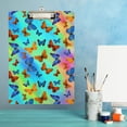 thumbnail image 5 of GZHJMY Clipboard for Classrooms Office Rainbow Butterfly Plastic Clipboard Standard Letter Size A4 Clipboard with Low Profile Metal Clip Decorative Clip Boards for Teachers, 5 of 6