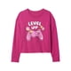 thumbnail image 1 of Camiseta gráfica de manga larga para niña GAP Bright Beet XS, 1 of 2