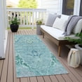 thumbnail image 3 of Dalyn Rugs Machine Washable Indoor/Outdoor Chantille Blue 2'3" x 7'6" Runner Rug, 3 of 7