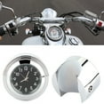 thumbnail image 4 of Handlebar Mount Clock Aluminum Alloy + Electroplating  Glossy Handlebar Mount Watch, Durable For 7/8" 1" Handlebar, 4 of 8
