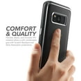 thumbnail image 4 of Samsung Galaxy S8 Case, Clayco [Iris Series] Hybrid Protective Clear Case for Samsung Galaxy S8 2017 Release-Black, 4 of 5