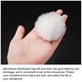 thumbnail image 4 of Uxcell Furry Microphone Windscreen 7mm  x 60mm Mic Cover Windshield for Indoor Outdoor Microphone White 2 Pack, 4 of 6