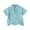 Blue, variant on REDARER Unisex Toddler Stand Collar Shirt - with Pocket Button Solid Color Gentleman Style Short Sleeve Summer Beach Holiday Casual Top,6-7 Years