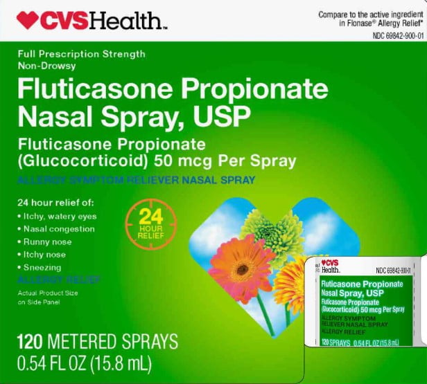 CVS Health Relief Allergy Symptoms Fluticasone Nasal Spray 50mcg/spray