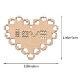 thumbnail image 3 of 5 Pcs Chips en Bois pour Point de Croix Cadeau DIY Pendentif Mini Planche de Point de Croix, 3 of 8