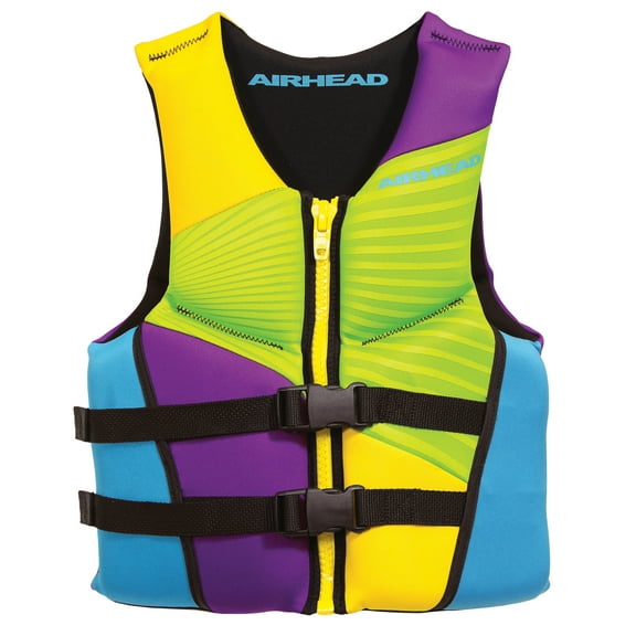 Airhead GNAR Kwik-Dry Neolite Flex Life Vest, Youth, Multicolor