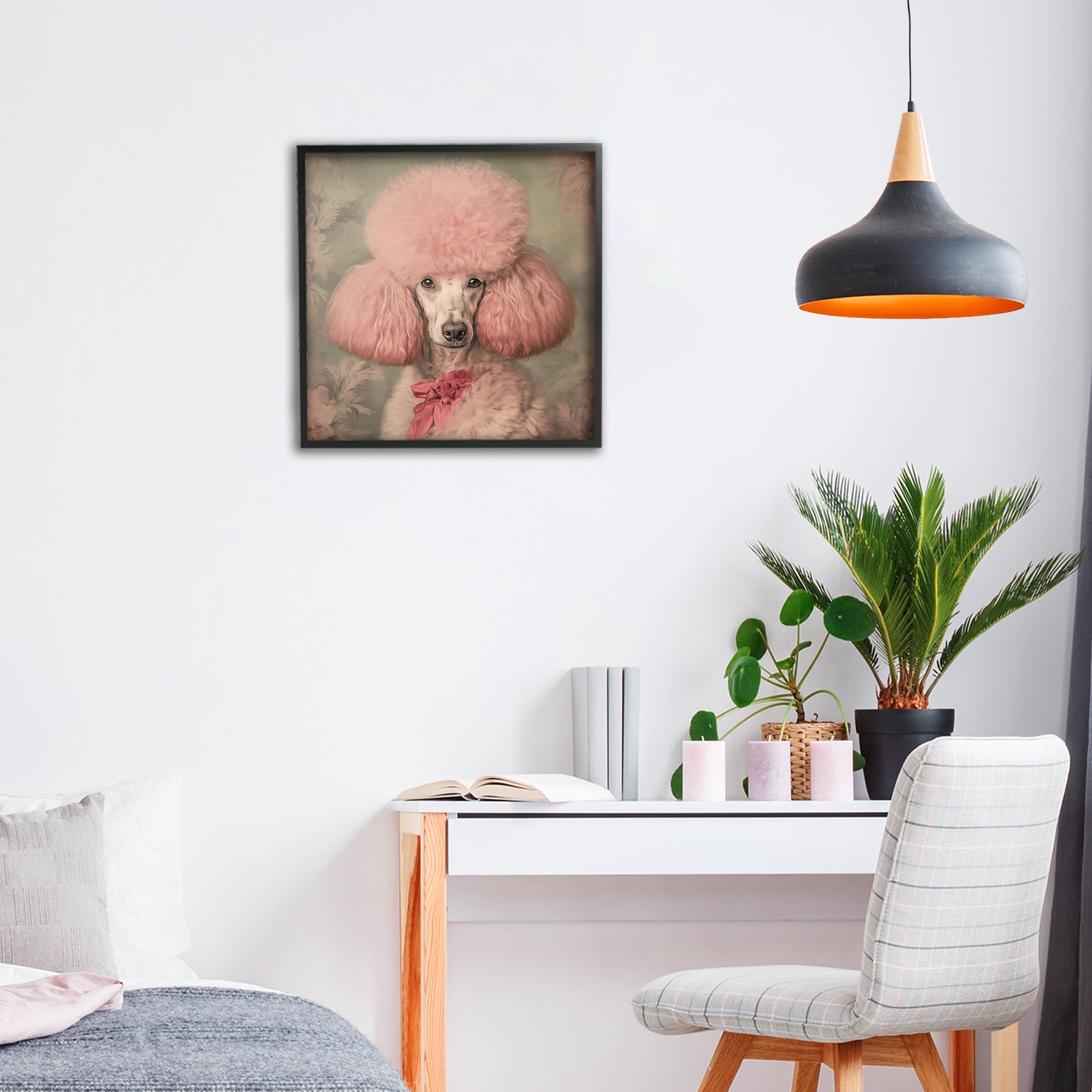 Stupell Industries Miss Baroness Blush Black Framed Giclee Art, design by Tina LeCour