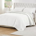 thumbnail image 5 of Greenland Home Textured Fashion Finely Stitched Bedding Set, Vineyard White, 3-Piece Full/Queen, 5 of 7