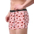 thumbnail image 2 of Fuzoiu flowers and ladybugs Print Men's Ultra Breathable Underwear,No Riding Up Boxer Briefs with ComfortFlexible Waistband-Medium, 2 of 5