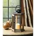 thumbnail image 4 of Home Decorative Wood Lantern with LED Candle - 11 inches, 4 of 4